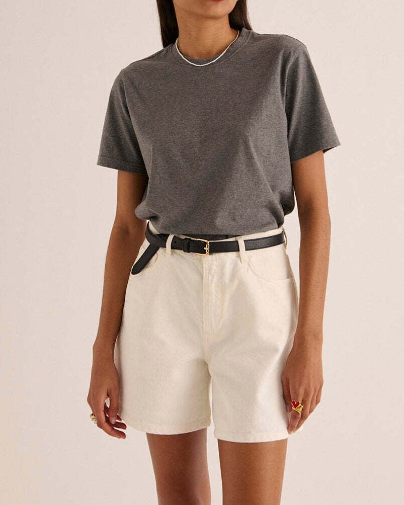 TEE-SHIRT BREE GRIS ANTHRACITE Balzac seconde main photo 3