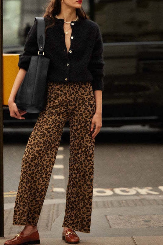 PANTALON PIANA LÉOPARD IRISÉ Balzac seconde main photo 5