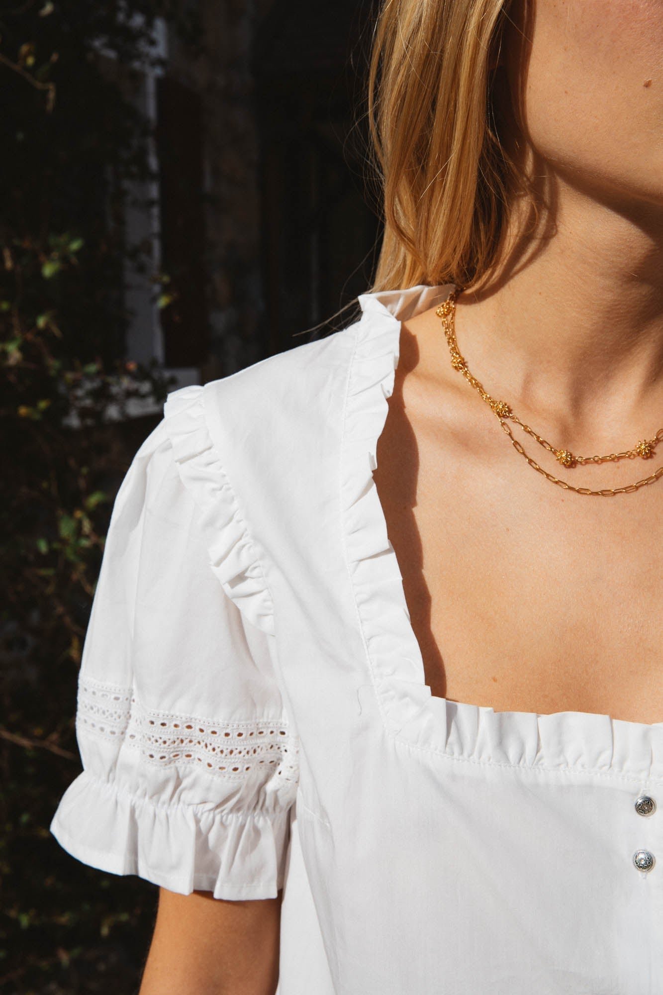 CHEMISE ANETTA BLANC NATUREL Balzac seconde main photo 3