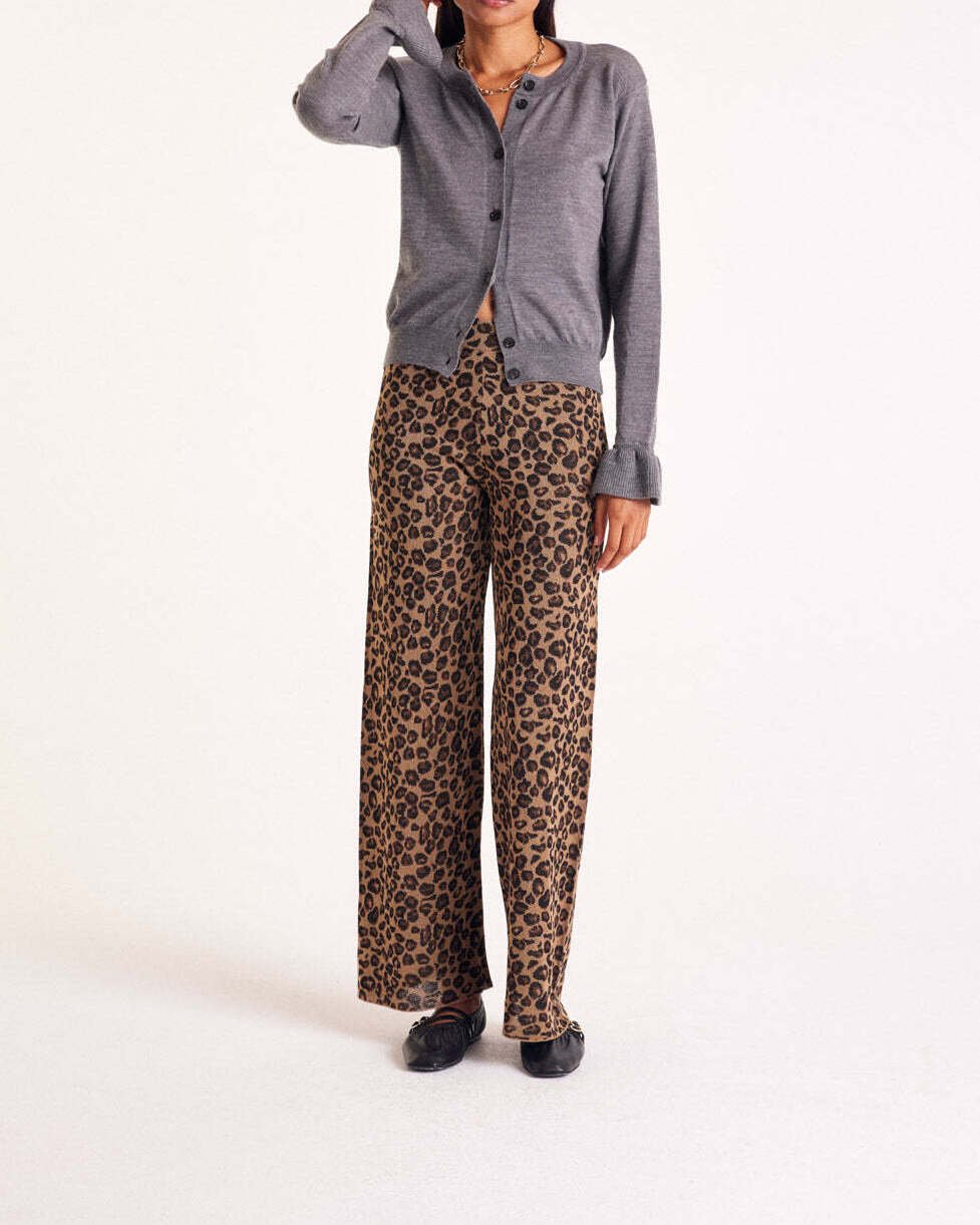 PANTALON PIANA LÉOPARD IRISÉ Balzac seconde main photo 4