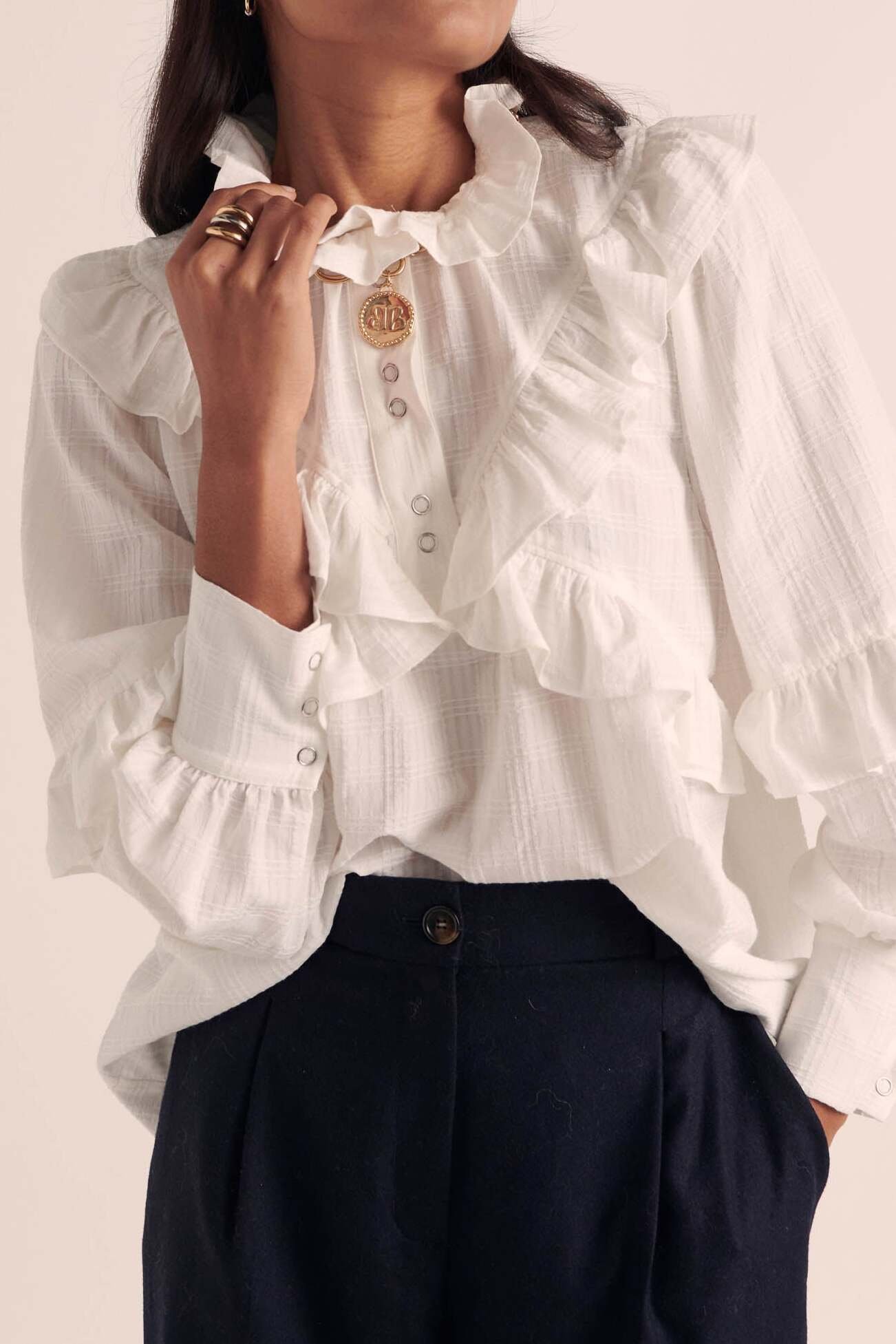 Photo produit BLOUSE AMELIA BLANC NATUREL numéro 1