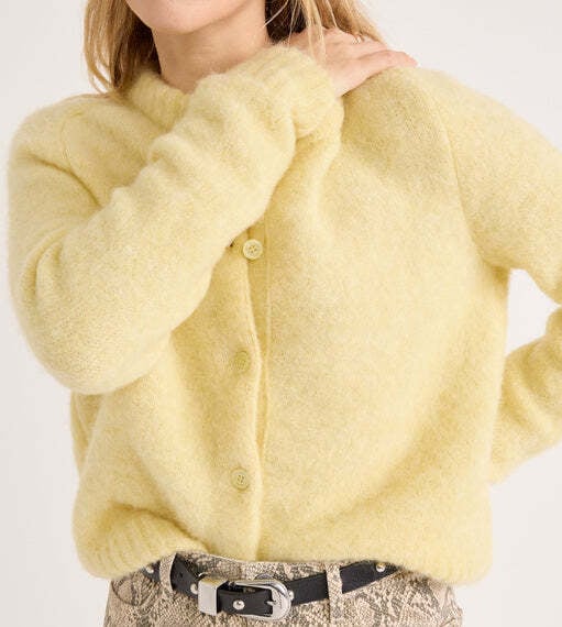 Cardigan Scott jaune Balzac seconde main photo 2