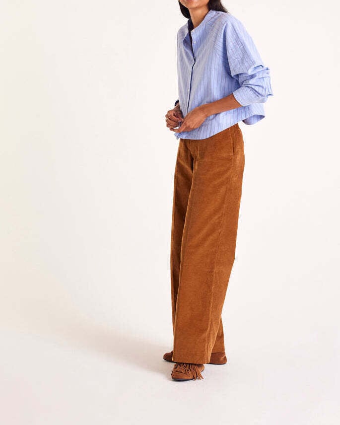 Pantalon Siméon velours camel Balzac seconde main photo 2