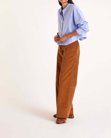 Pantalon Siméon velours camel Balzac seconde main photo 2
