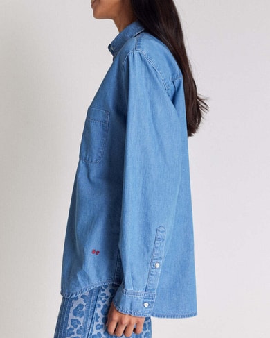 Chemise Anny bleu chambray Balzac seconde main photo 2