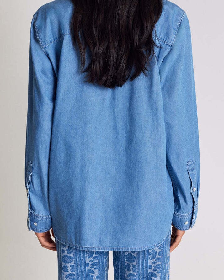 Chemise Anny bleu chambray Balzac seconde main photo 2