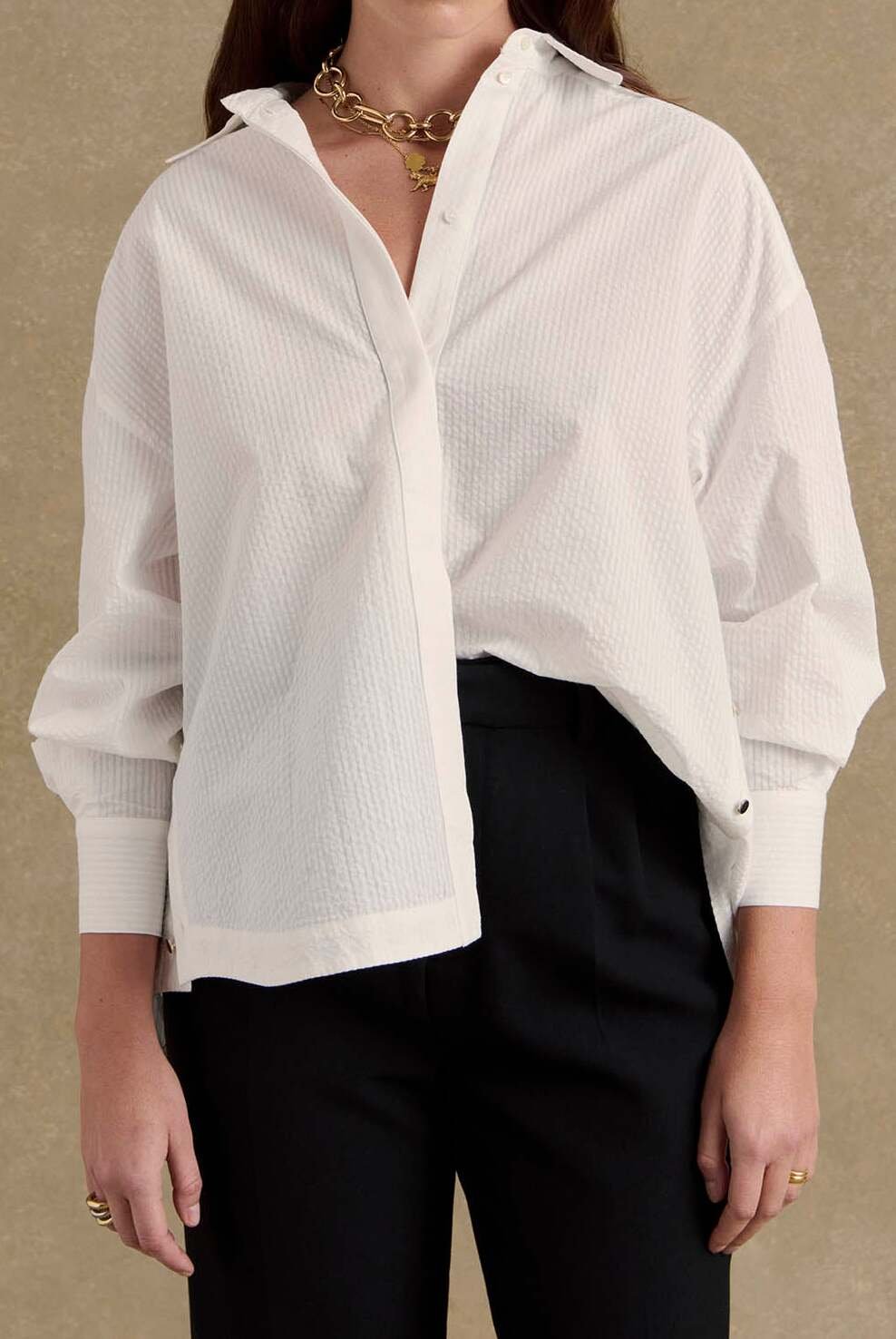 Photo produit CHEMISE ARTHUS SEERSUCKER BLANC numéro 1