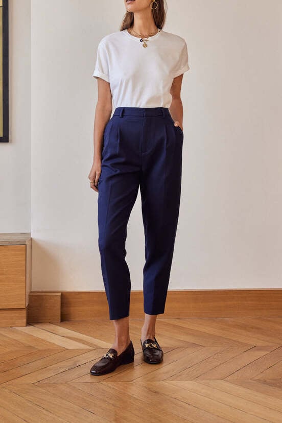 Photo produit PANTALON ABRAMO BLEU MARINE numéro 1