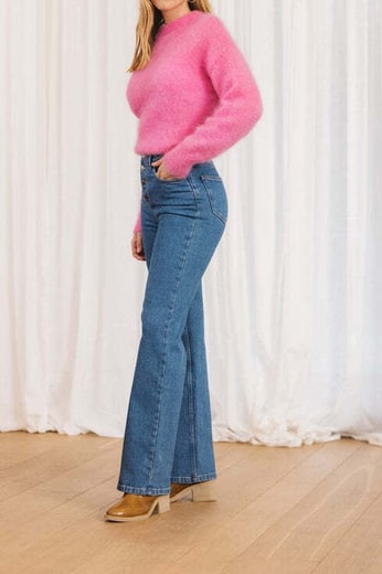 PULL DOUDOU ROSE Balzac seconde main photo 2