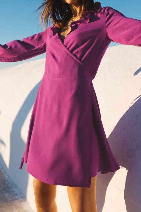 ROBE SILENCE VIOLET Balzac seconde main photo 3