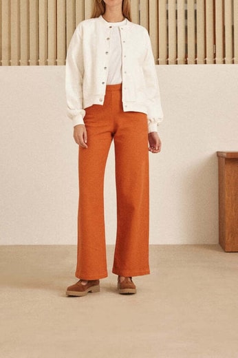 PANTALON PAOLO ORANGE Balzac seconde main photo 2