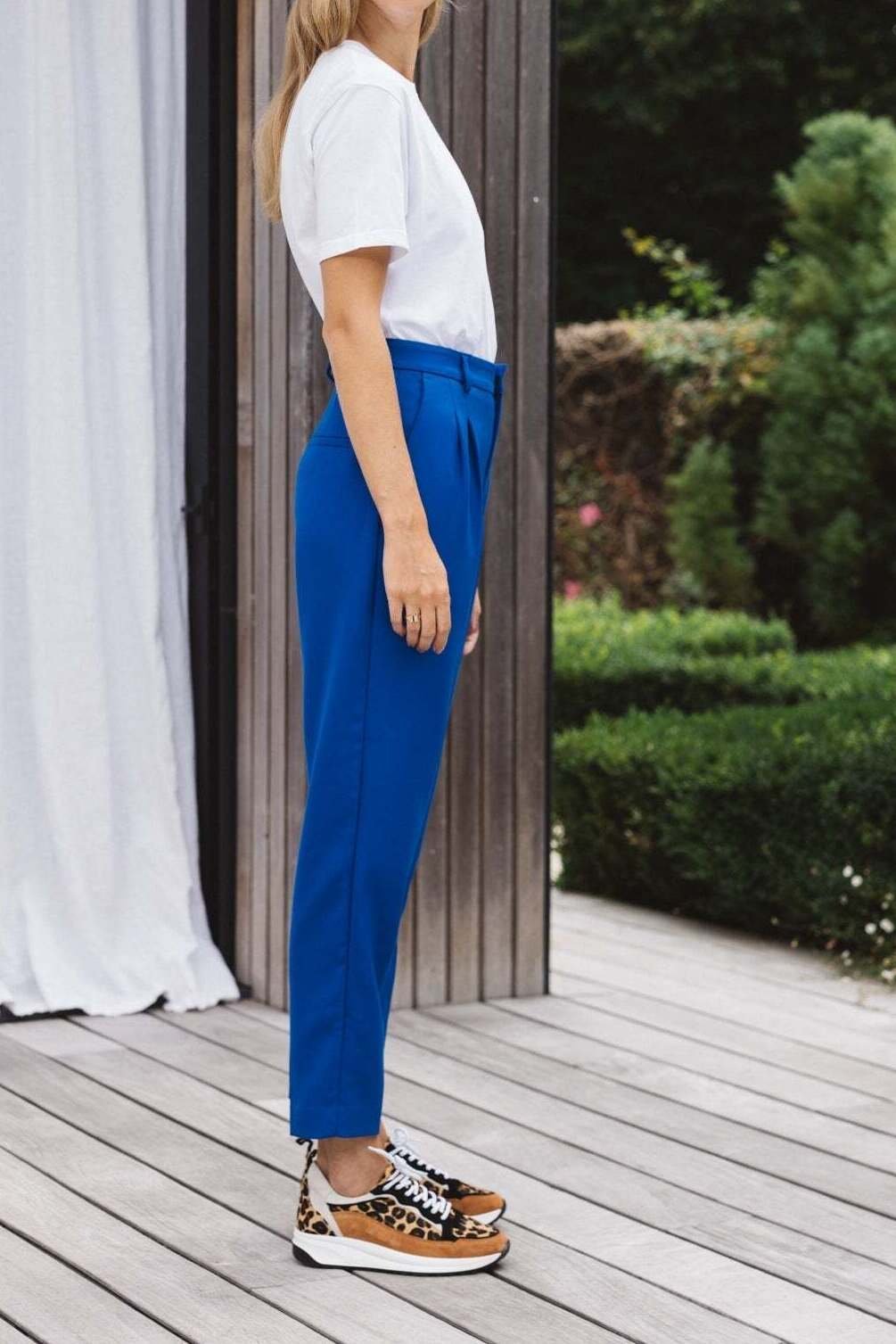 PANTALON ABRAMO BLEU ÉLECTRIQUE Balzac seconde main photo 3
