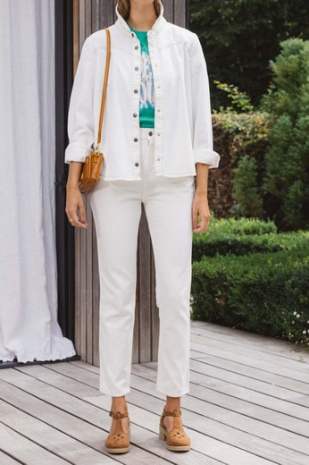 CHEMISE PAMINA BLANC PERLE Balzac seconde main photo 2