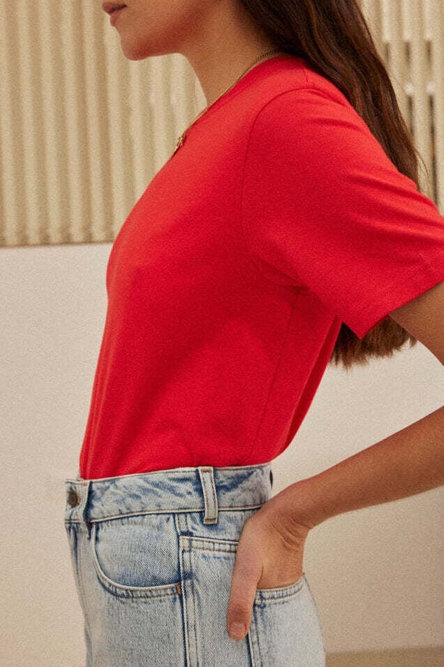 TEE-SHIRT BREE ROUGE Balzac seconde main photo 5