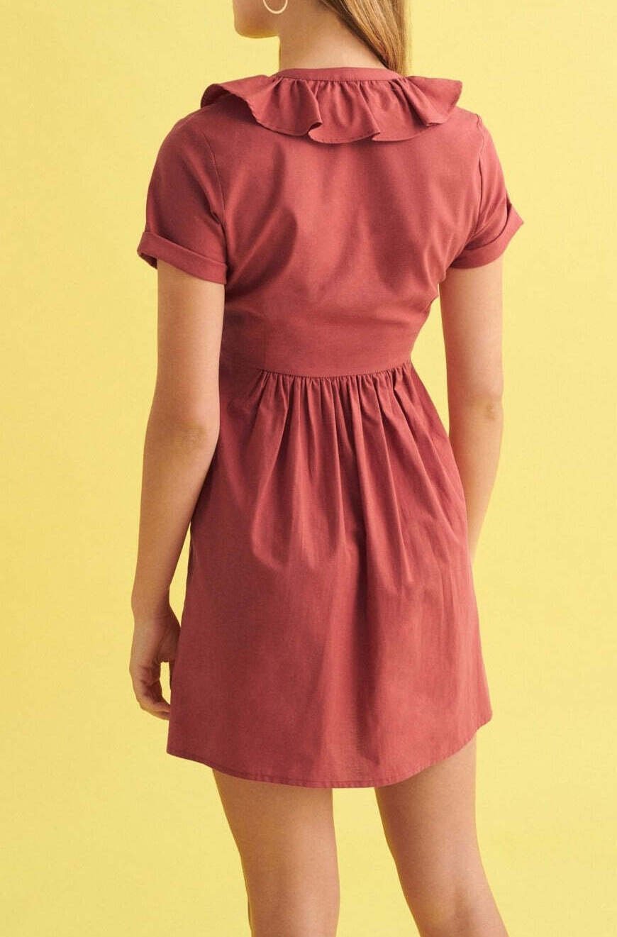 ROBE HUGO BRIQUE COURTE Balzac seconde main photo 4