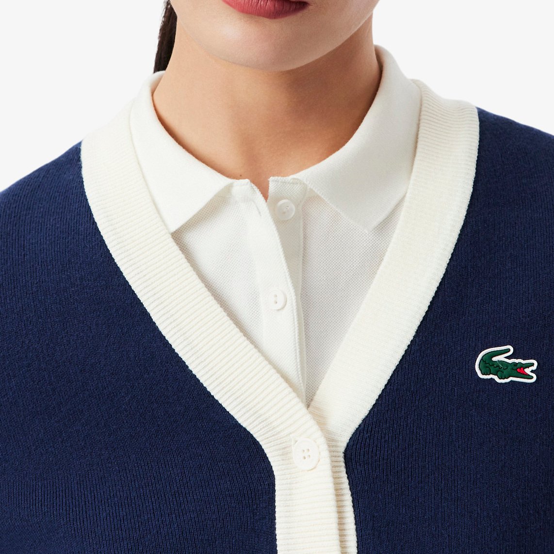 Cardigan femme Lacoste seconde main photo 3