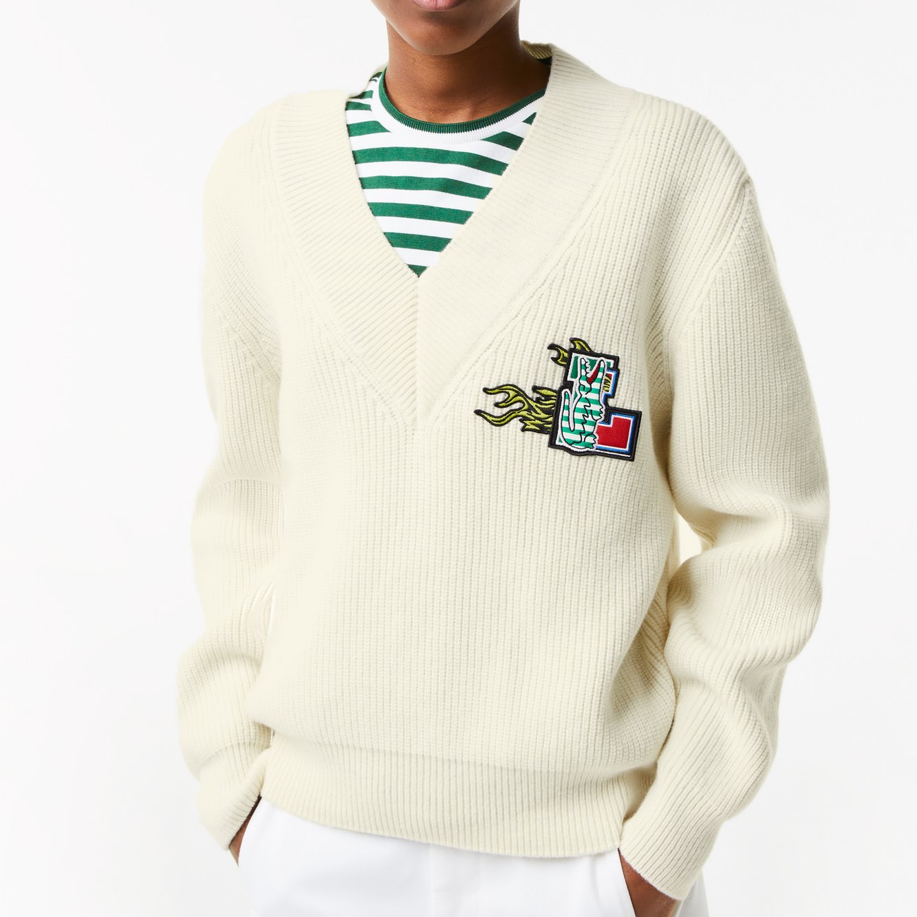 Pull femme Lacoste seconde main photo 2