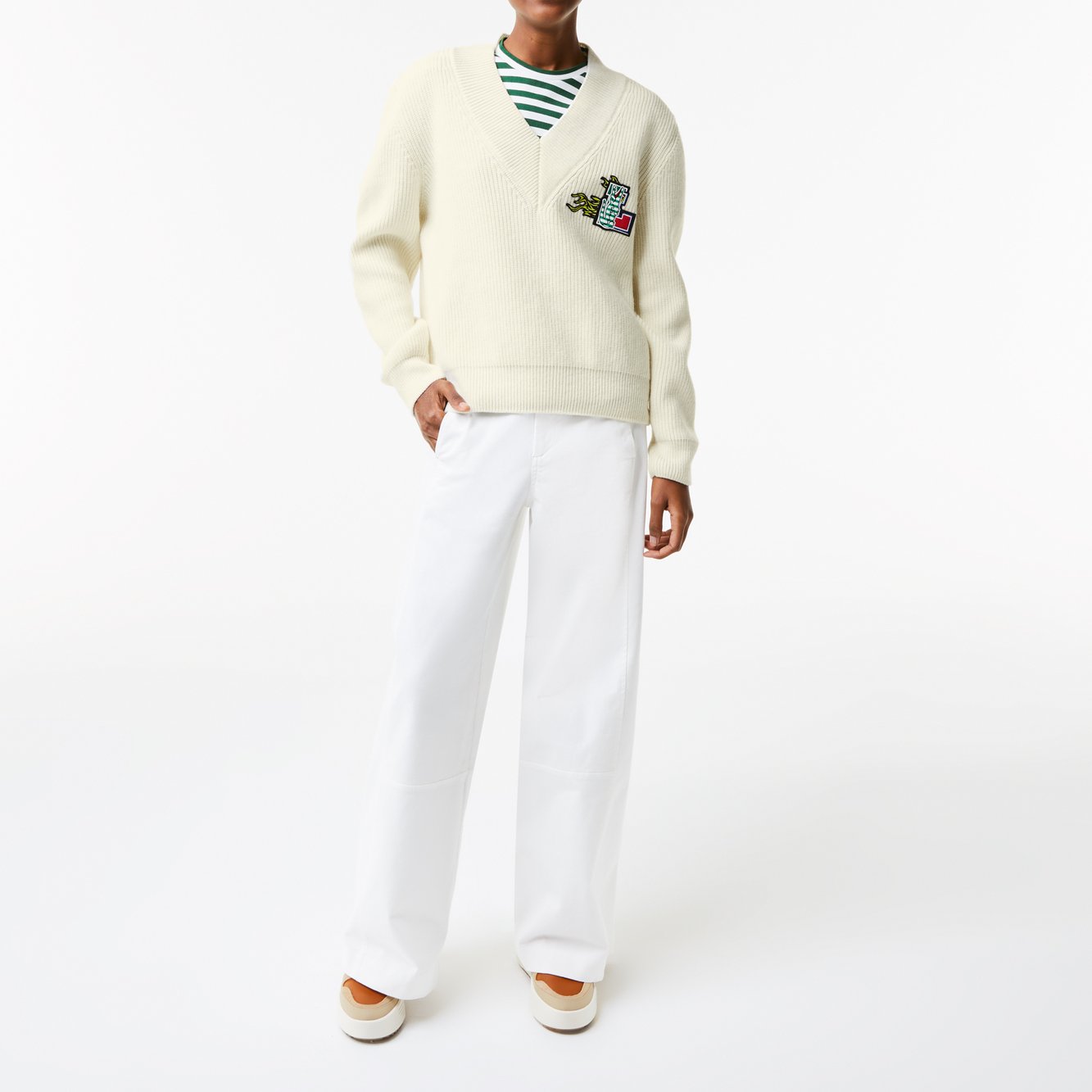 Pull femme Lacoste seconde main photo 3