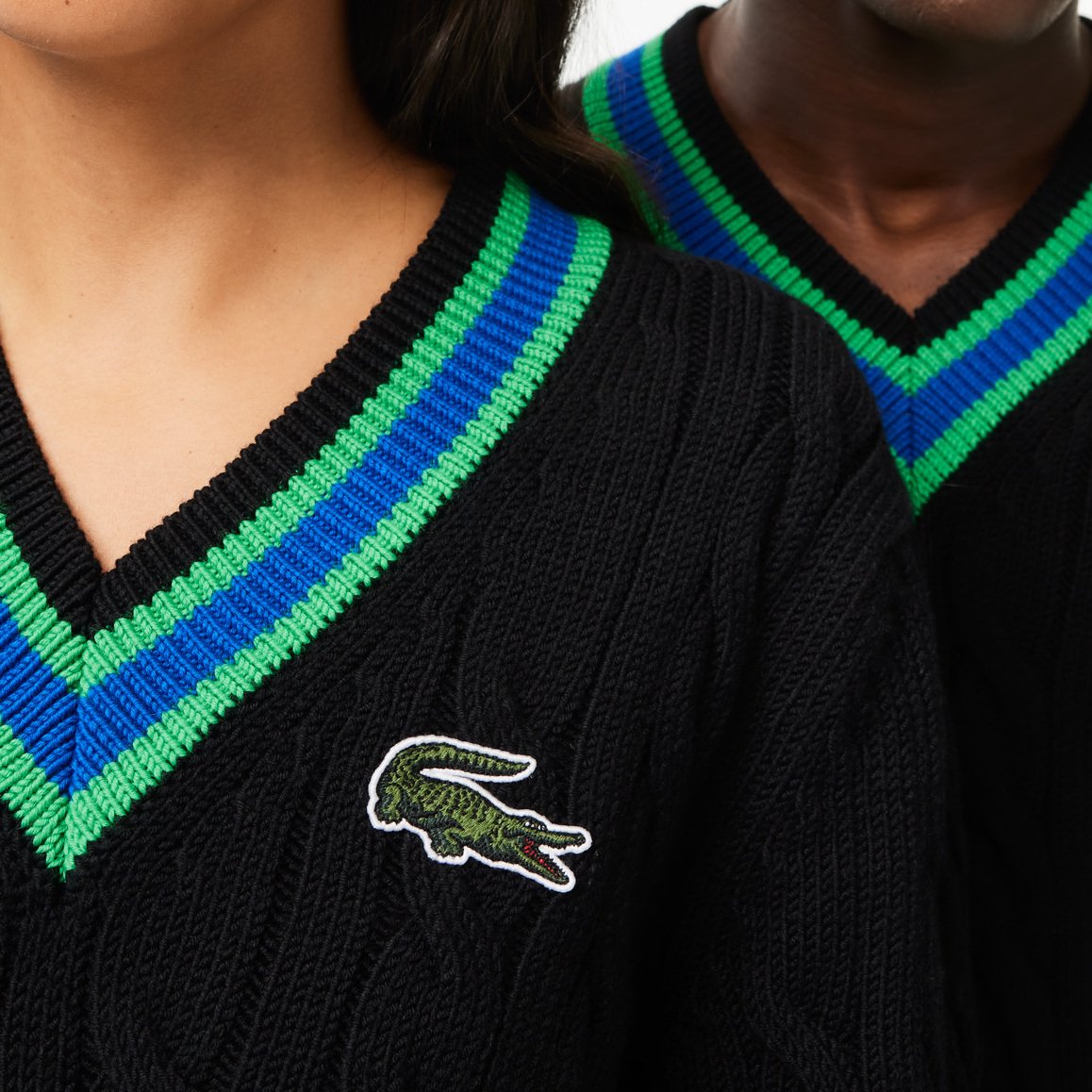 Pull unisexe Lacoste seconde main photo 3