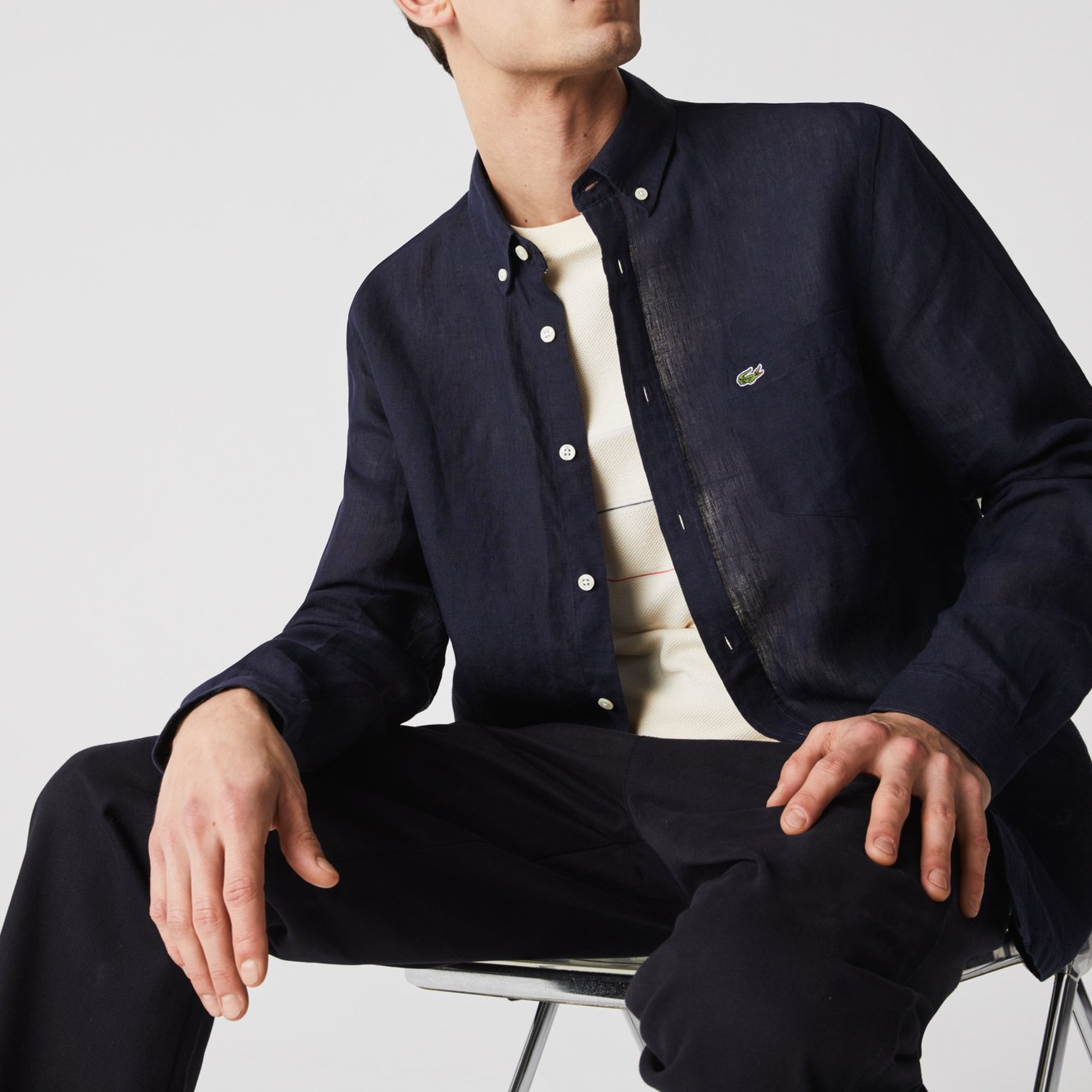 Chemise homme Lacoste seconde main photo 2