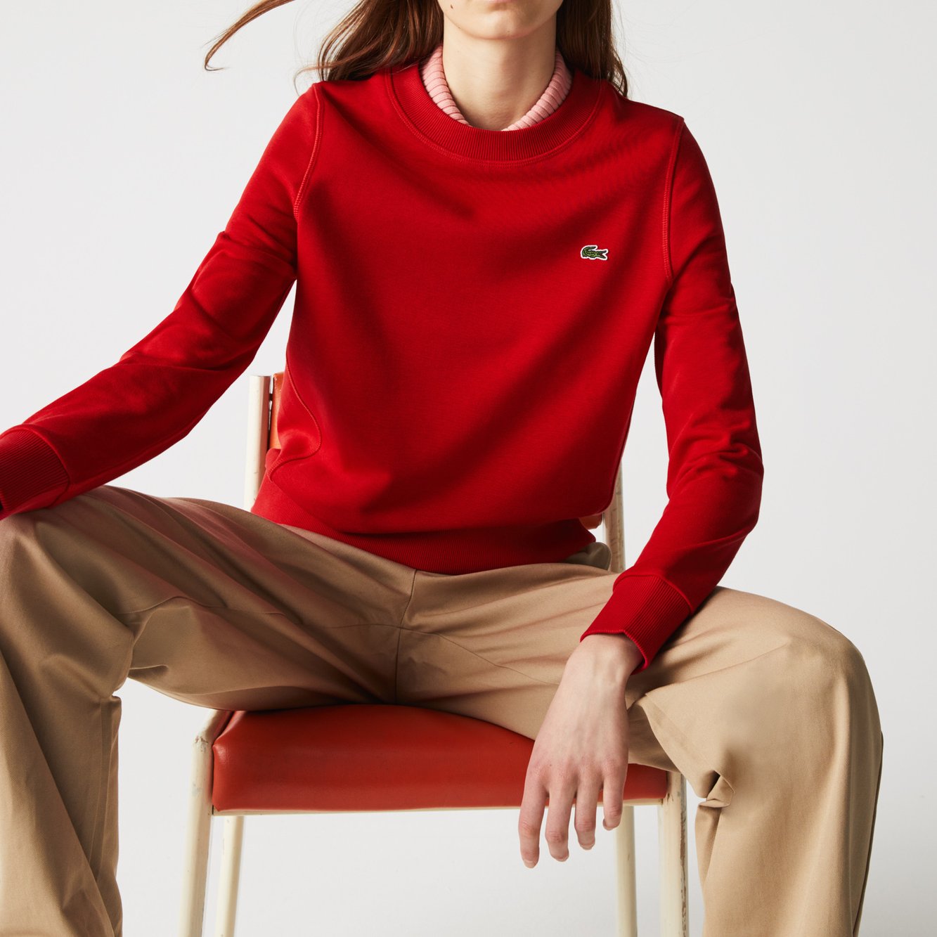 Sweatshirt femme Lacoste seconde main photo 2