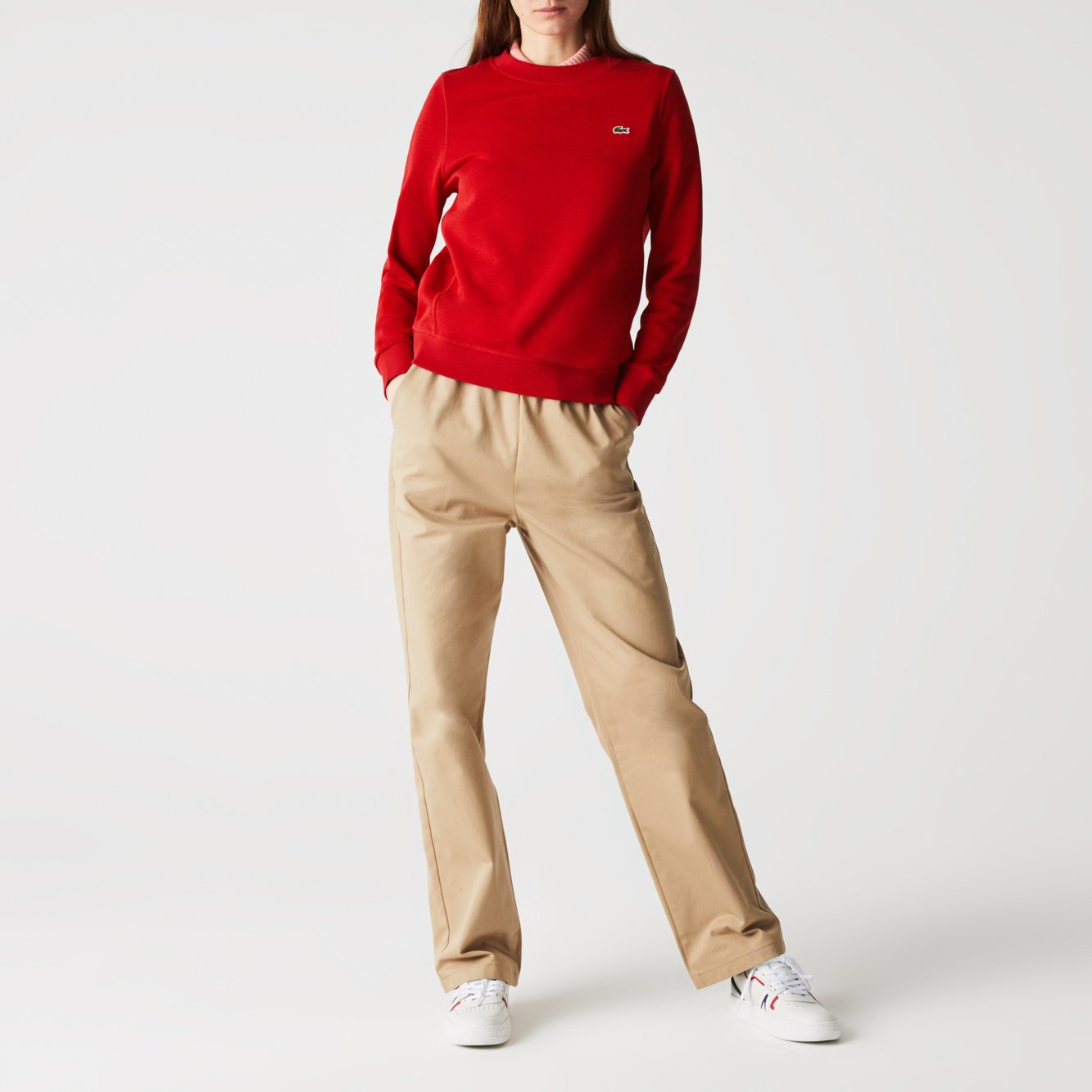 Sweatshirt femme Lacoste seconde main photo 3