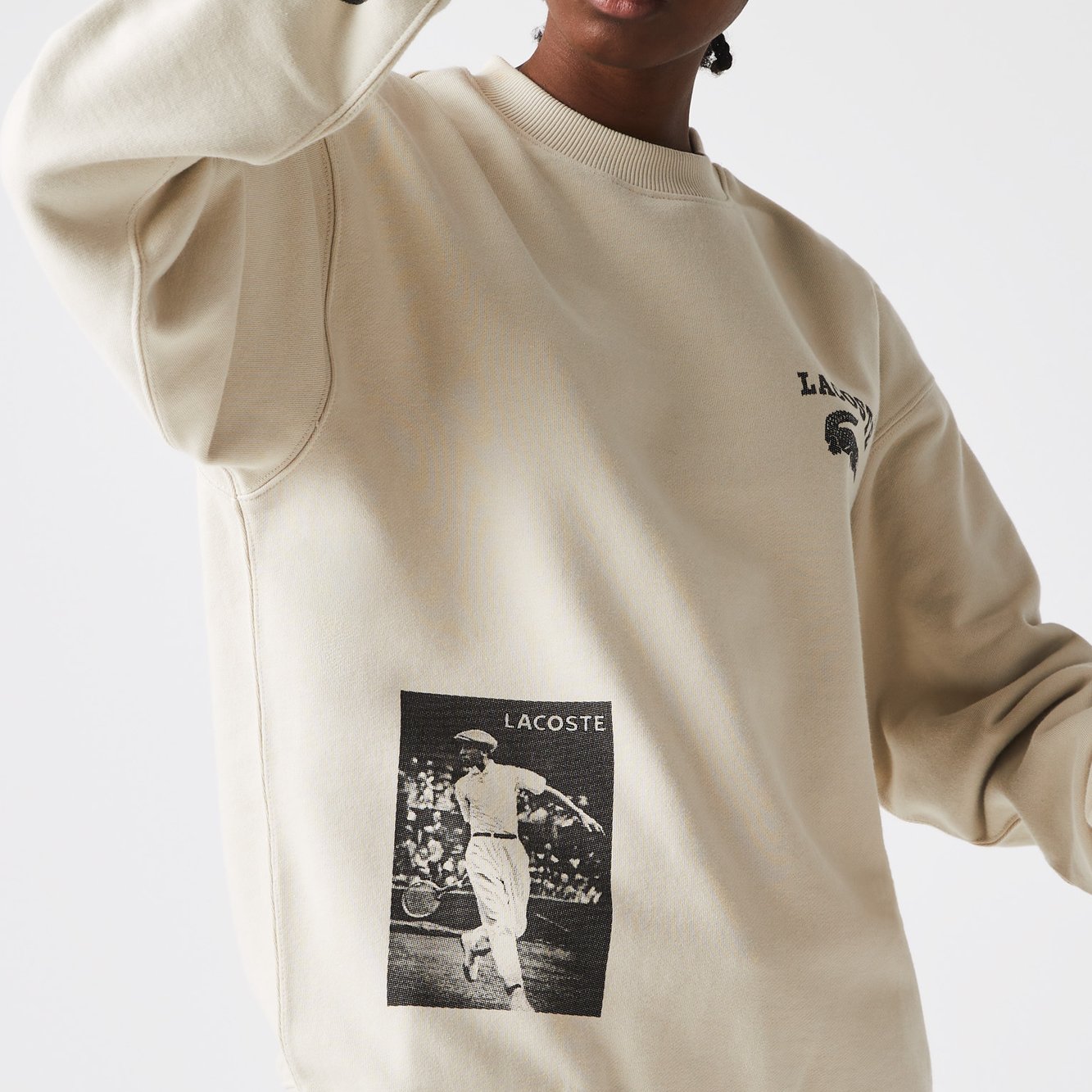 Sweatshirt unisexe Lacoste seconde main photo 3