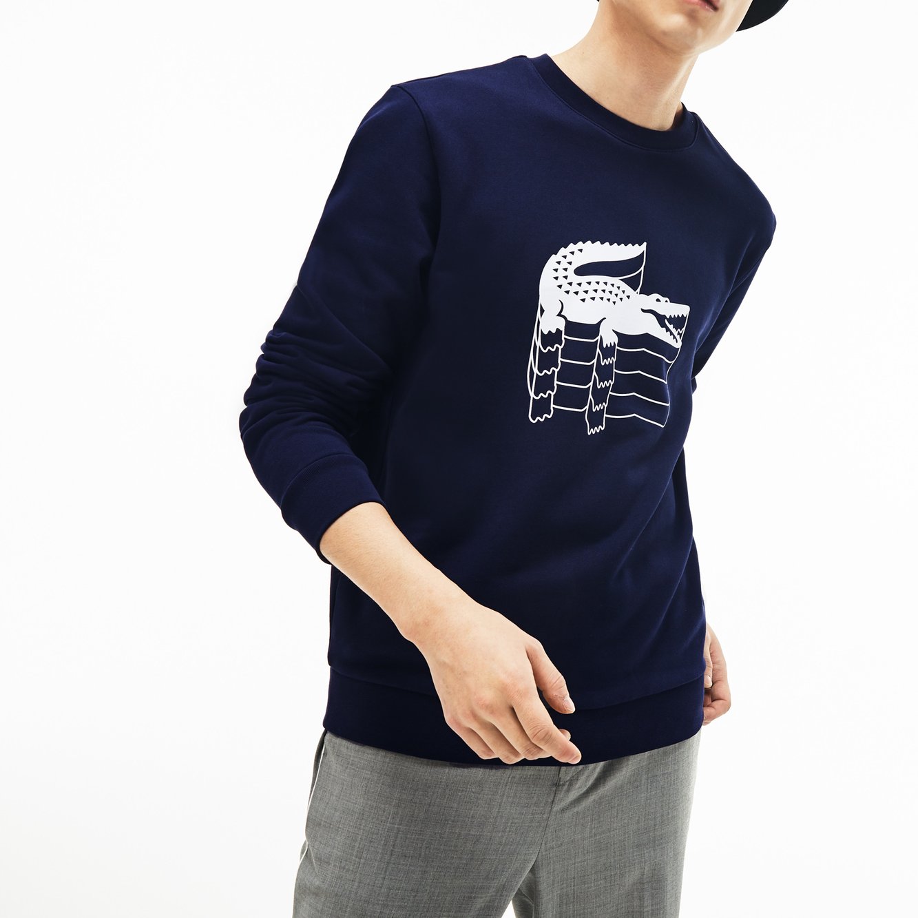 Sweatshirt homme Lacoste seconde main photo 3
