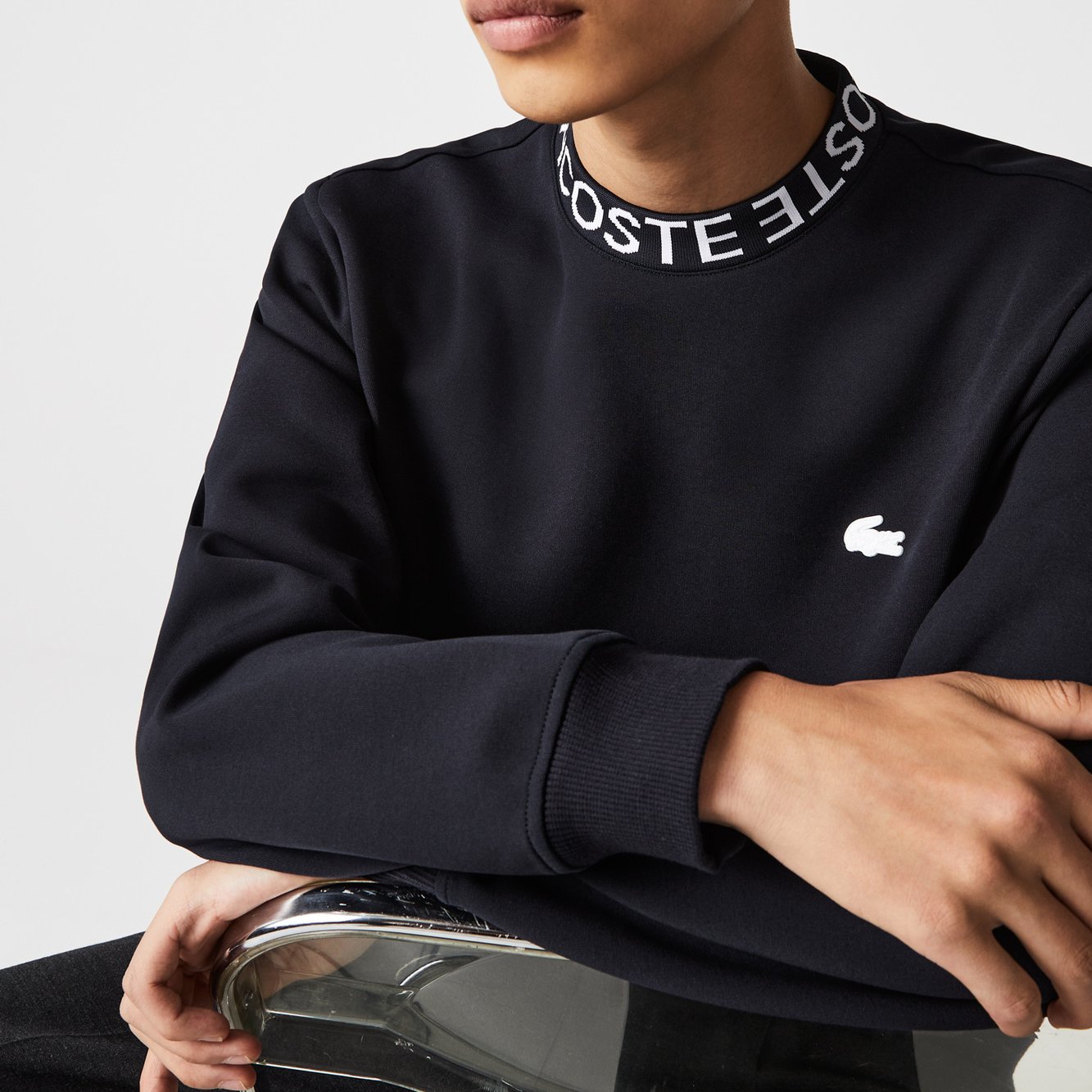 Sweatshirt homme Lacoste seconde main photo 2