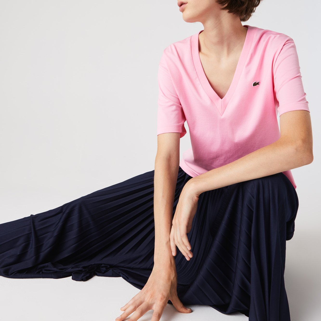 T-shirt femme Lacoste seconde main photo 2