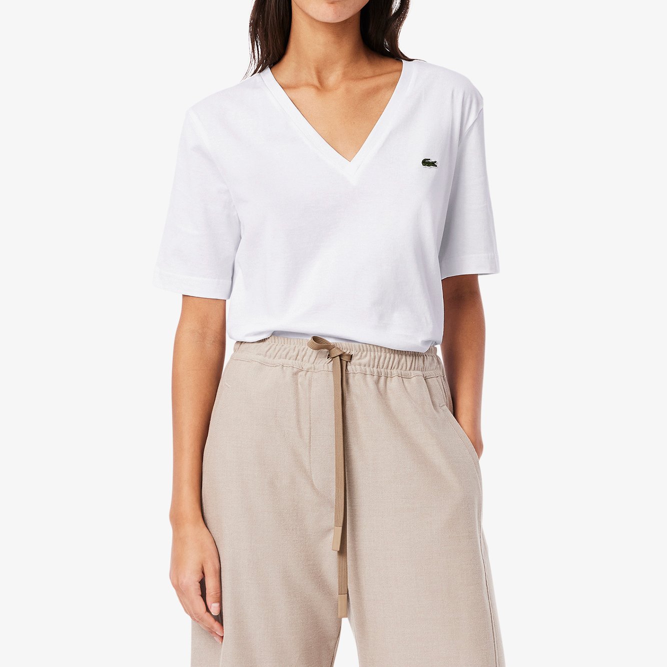 T-shirt femme Lacoste seconde main photo 2
