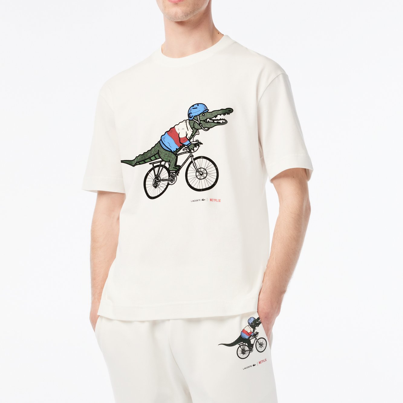 T-shirt Lacoste x Netflix homme Lacoste seconde main photo 2