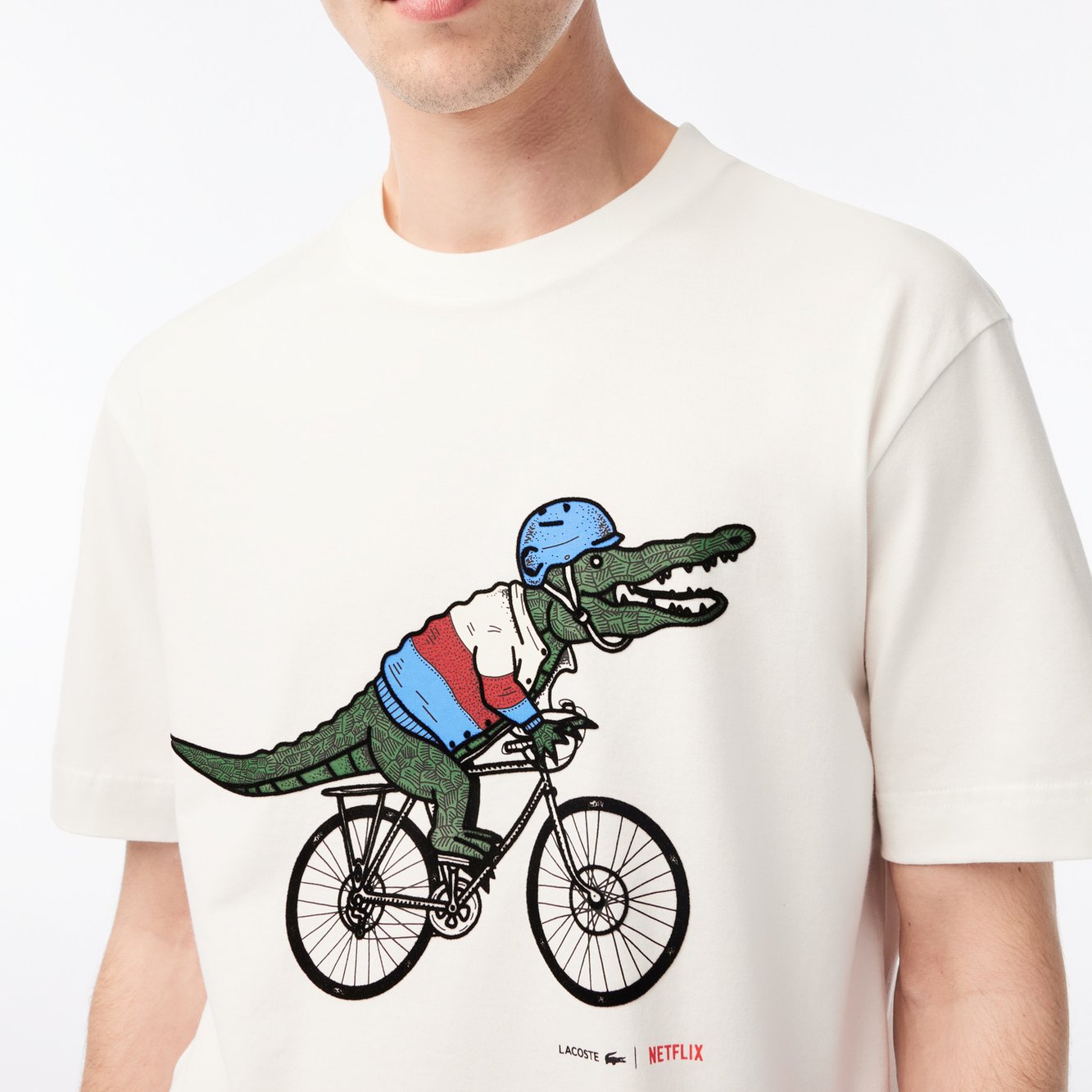T-shirt Lacoste x Netflix homme Lacoste seconde main photo 3