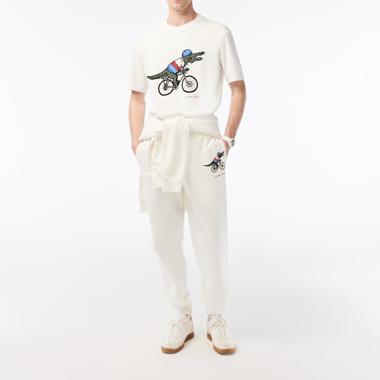 T-shirt Lacoste x Netflix homme Lacoste seconde main photo 5