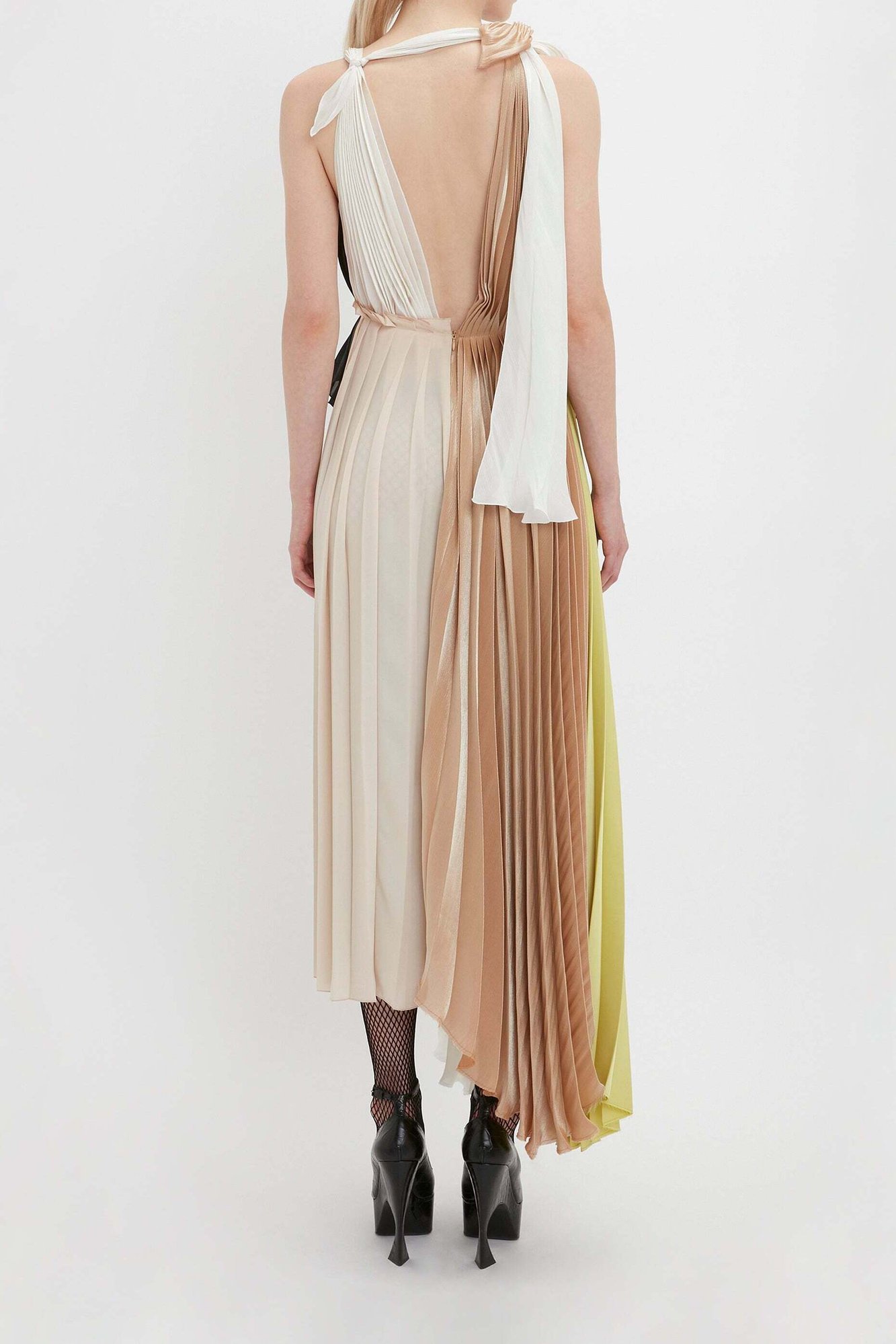 Asymmetric Pleated V-Neck Dress Victoria Beckham second-hand photo 5