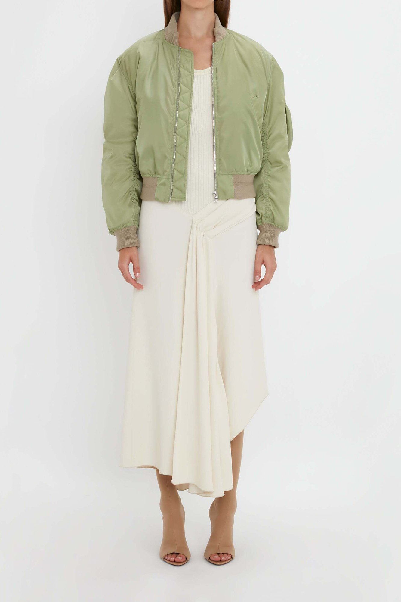 Cropped Bomber Jacket Victoria Beckham second-hand photo 3