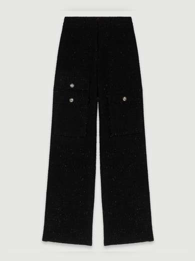 Pantalon en tweed Maje seconde main photo 1