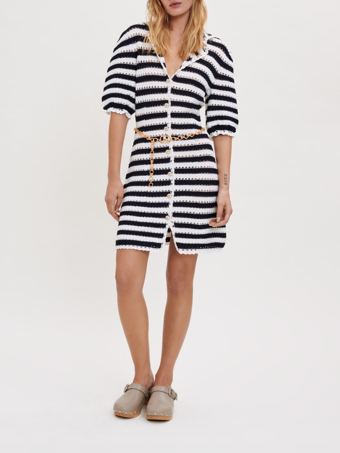 Photo produit Robe effet crochet à rayures numéro 0