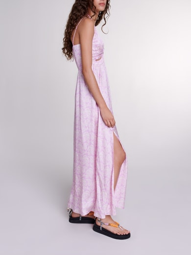 Robe longue imprimée ajourée Maje seconde main photo 2