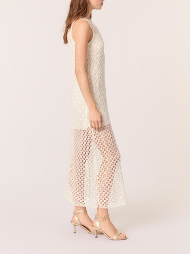 Robe longue en crochet avec perles Maje seconde main photo 2