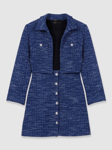 Robe 2-en-1 en tweed Maje seconde main photo 1