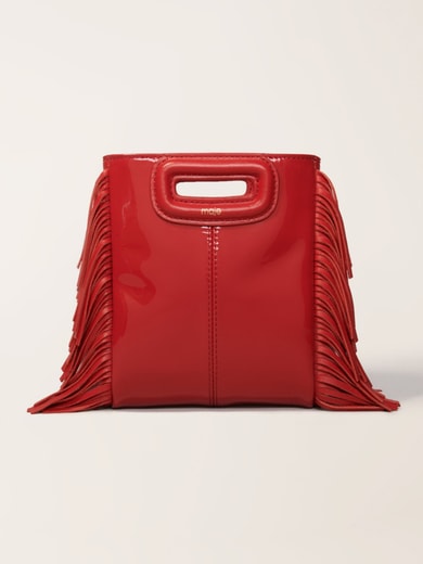 Sac M Mini en cuir verni Maje seconde main photo 1