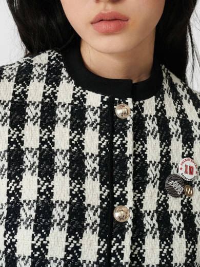 Veste courte façon tweed Maje seconde main photo 2