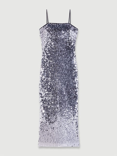 Robe longue à sequins Maje seconde main photo 1