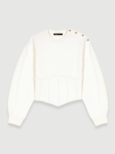 Pull corset en maille Maje seconde main photo 1