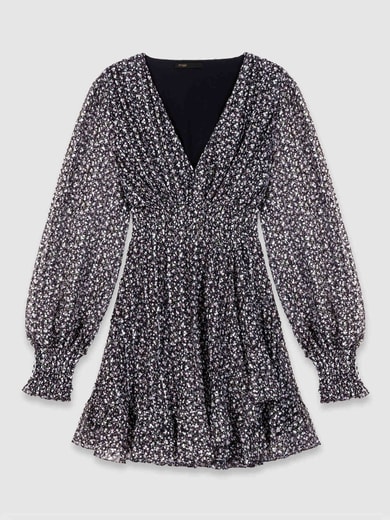 Kurzes ausgestelltes Kleid Maje Second-Hand photo 1