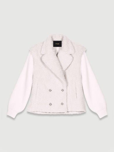 Blouson bi-matière Maje seconde main photo 1