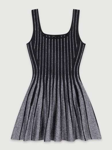 Robe courte en maille jacquard Maje seconde main photo 1
