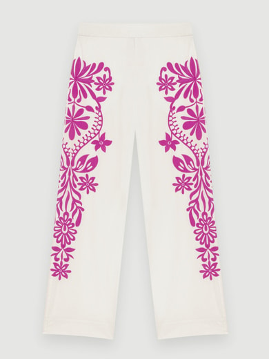 Pantalon large brodé Maje seconde main photo 1