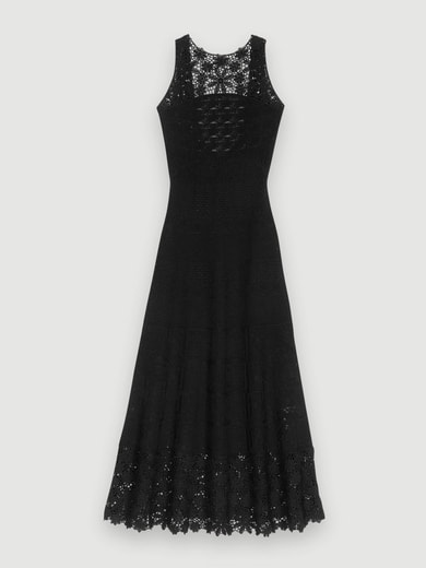 Robe longue en crochet Maje seconde main photo 1